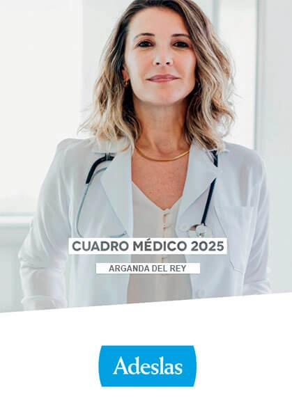 Cuadro médico Adeslas Arganda del Rey 2025