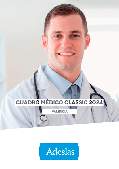 Cuadro médico Adeslas Classic Valencia 2023