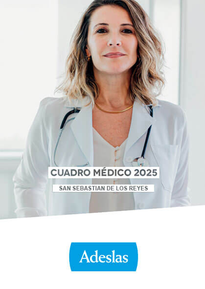 Cuadro médico Adeslas San Sebastián de los Reyes 2024