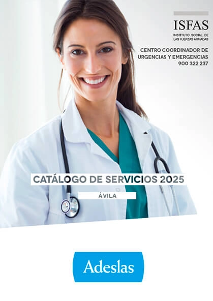 Cuadro médico Adeslas ISFAS Ávila 2025
