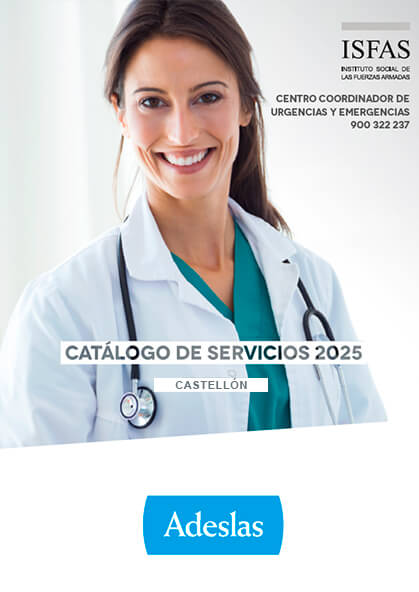 Cuadro médico Adeslas ISFAS Castellón 2024