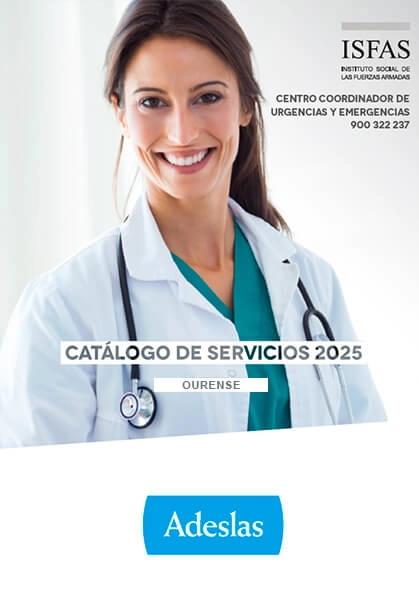 Cuadro médico Adeslas ISFAS Ourense 2025