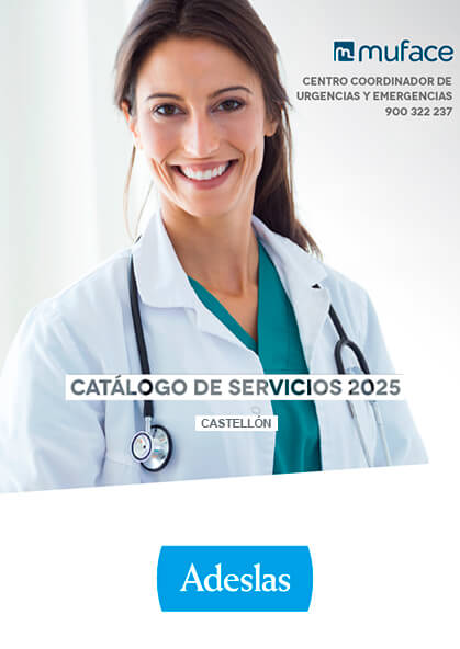 Cuadro médico Adeslas MUFACE Castellón 2024