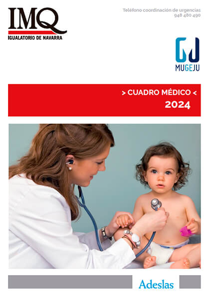 Cuadro médico Adeslas MUGEJU Navarra 2023