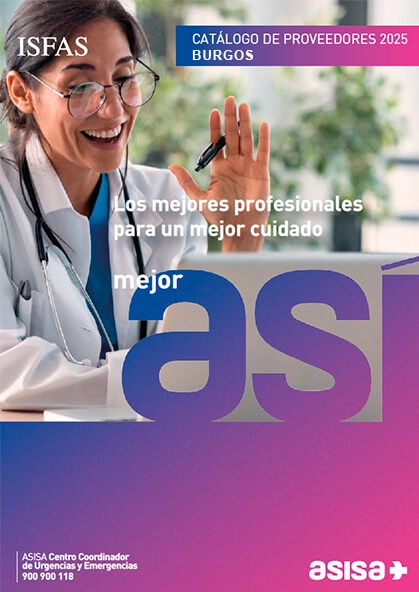 Cuadro médico Asisa ISFAS Burgos 2025