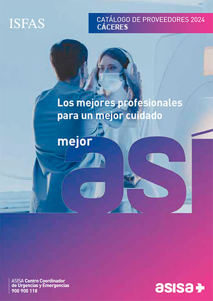 Cuadro médico Asisa ISFAS Cáceres 2022