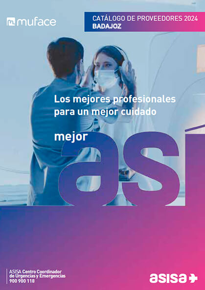Cuadro médico Asisa MUFACE Badajoz 2022