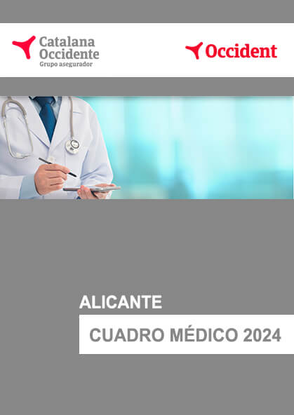 Cuadro médico Catalana Occidente Alicante 2024