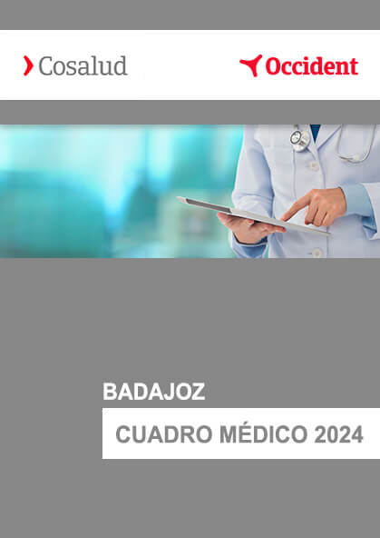 Cuadro médico Cosalud Badajoz 2024