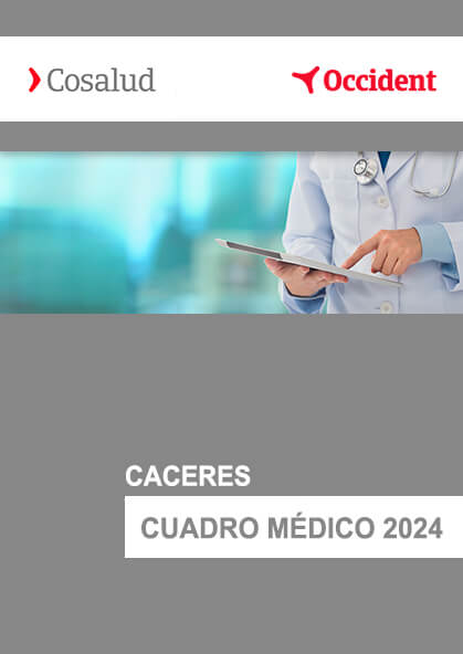 Cuadro médico Cosalud Cáceres 2023