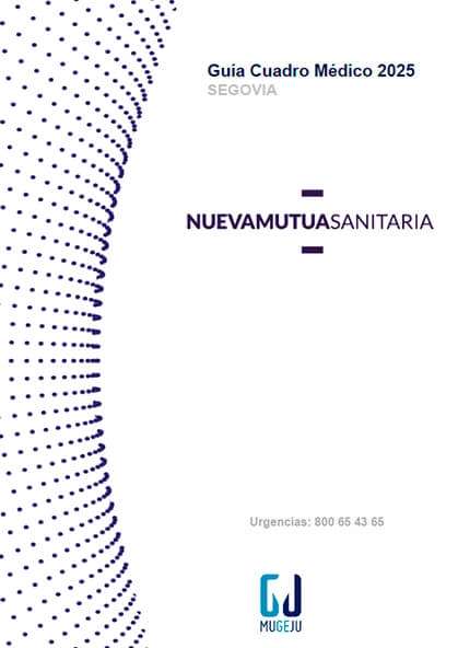 Cuadro médico Nueva Mutua Sanitaria MUGEJU Segovia 2025