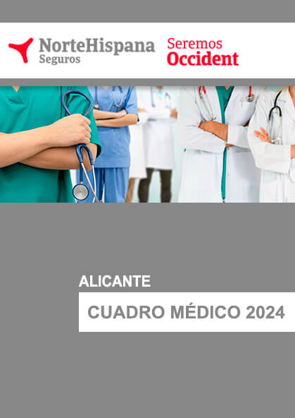Cuadro médico NorteHispana Alicante 2023