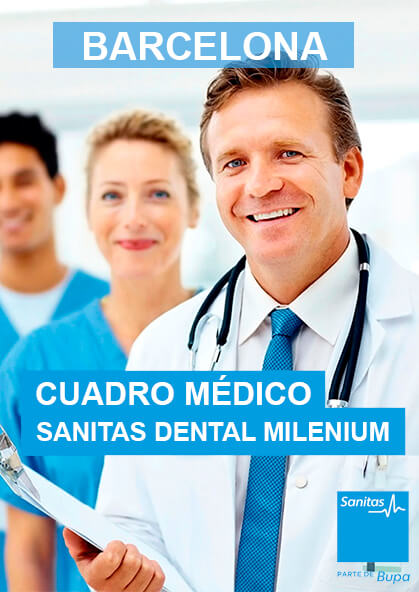 Cuadro médico Sanitas Dental Milenium Barcelona 2023