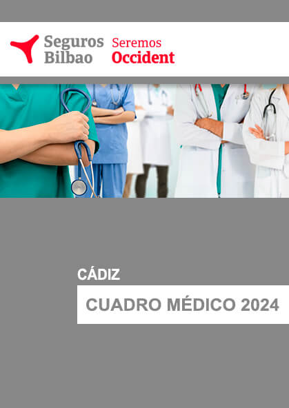 Cuadro médico Seguros Bilbao Cádiz 2024