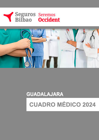 Cuadro médico Seguros Bilbao Guadalajara 2023