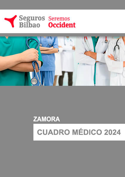 Cuadro médico Seguros Bilbao Zamora 2023