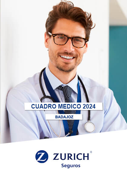 Cuadro médico Zurich Salud Badajoz 2024